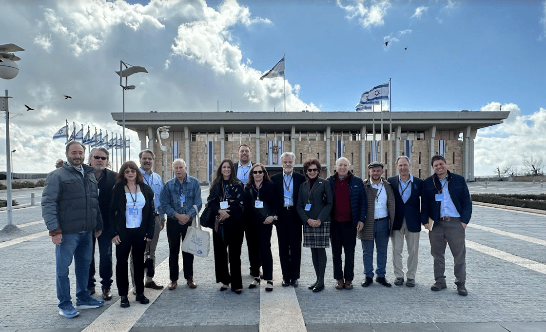 Middle East Forum delegation visits the Knesset in Spring 2024.